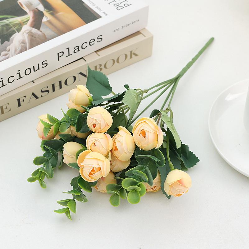 Simulation Bud Rose Flower Wedding Decoration Home Living Room Flower Decoration