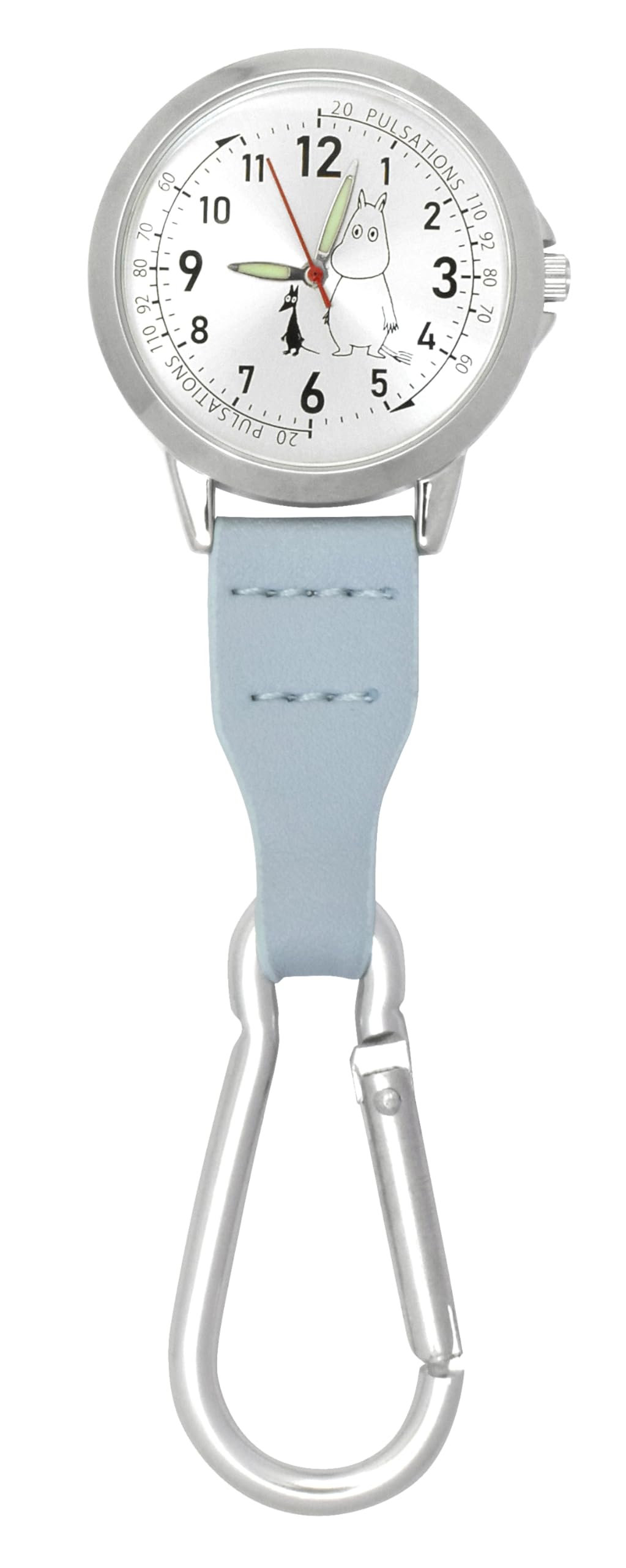 Moomin Carabiner Watch Sax Blue (Luminous Hands) [ST-TSM0011]