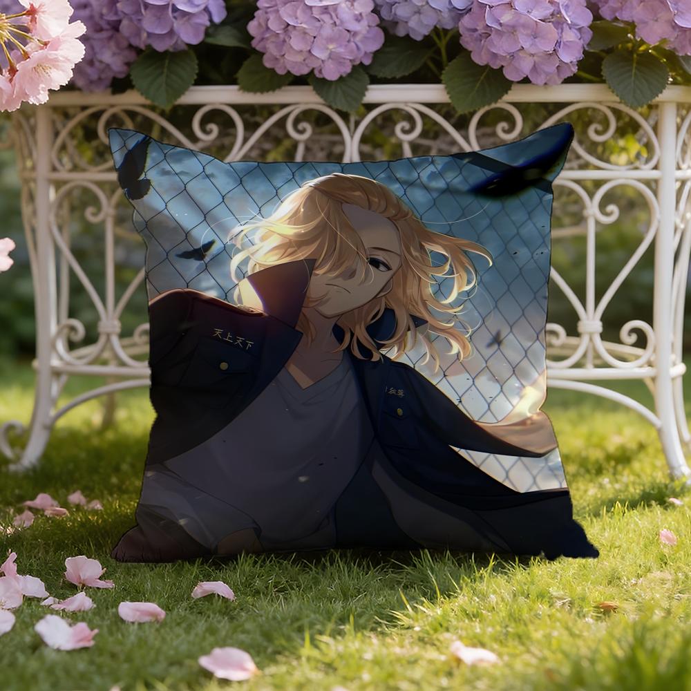 

AnimeTokyo Revengers Cushion Cover Home & Car Dual-Scene Pillow Cover: Reversible for Premium Comfort 30X30cm