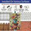 2D Flat Vintage Metal Wall Sign Suitable for Home, Office, Bar, Cafe - Rustic Aluminium Floral & Butterfly Film Carved Panel, 8x12 Inch