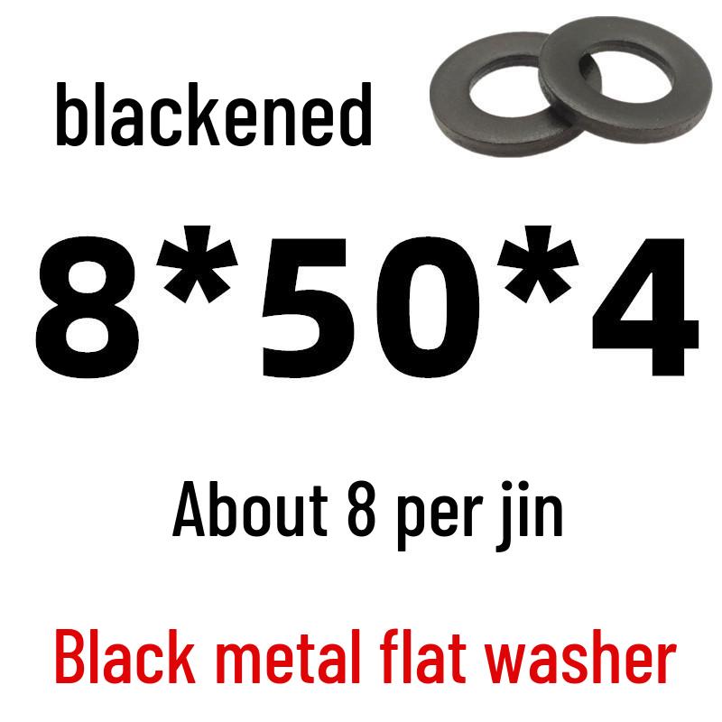 Thickened Black Iron Flat Washer for Screws, Non-standard Round Design