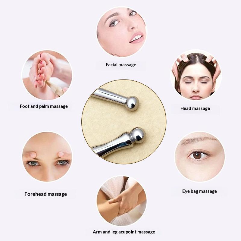 1/3Pc Acupuncture Double Head Face Ear Massage Tool Steel Acupressure Pen Ear & Body Acupoint Probe For Muscle Soothing