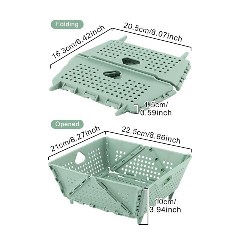 Thickened Collapsible Multifunctional Strainers And Colander For Kitchen, Wash Foldable Storage Drain Basket For Pasta