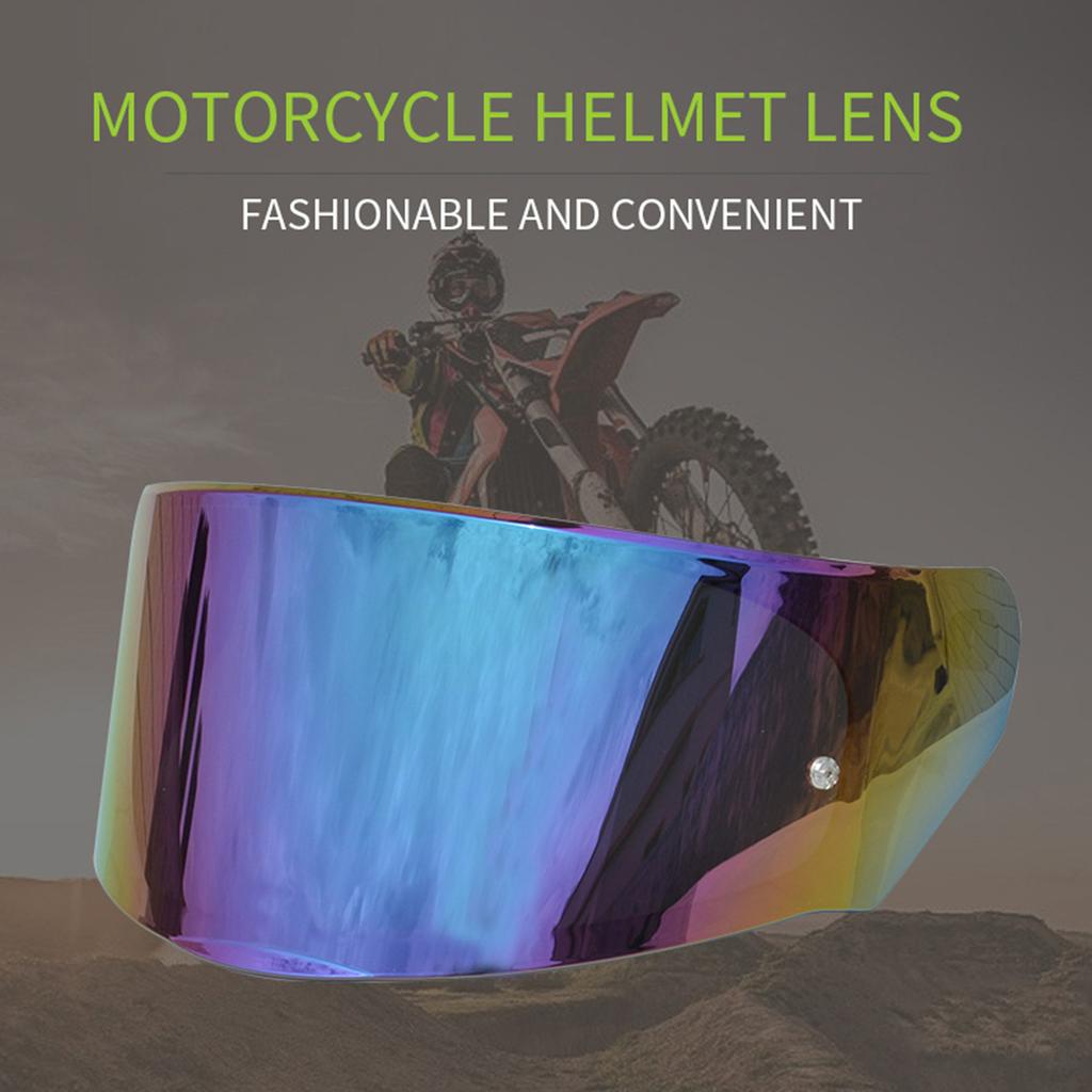 Motorcycle Anti-UV Anti-Scratch Helmets Lens Fashion Visor Wind Shield Lens Replacement for LS2