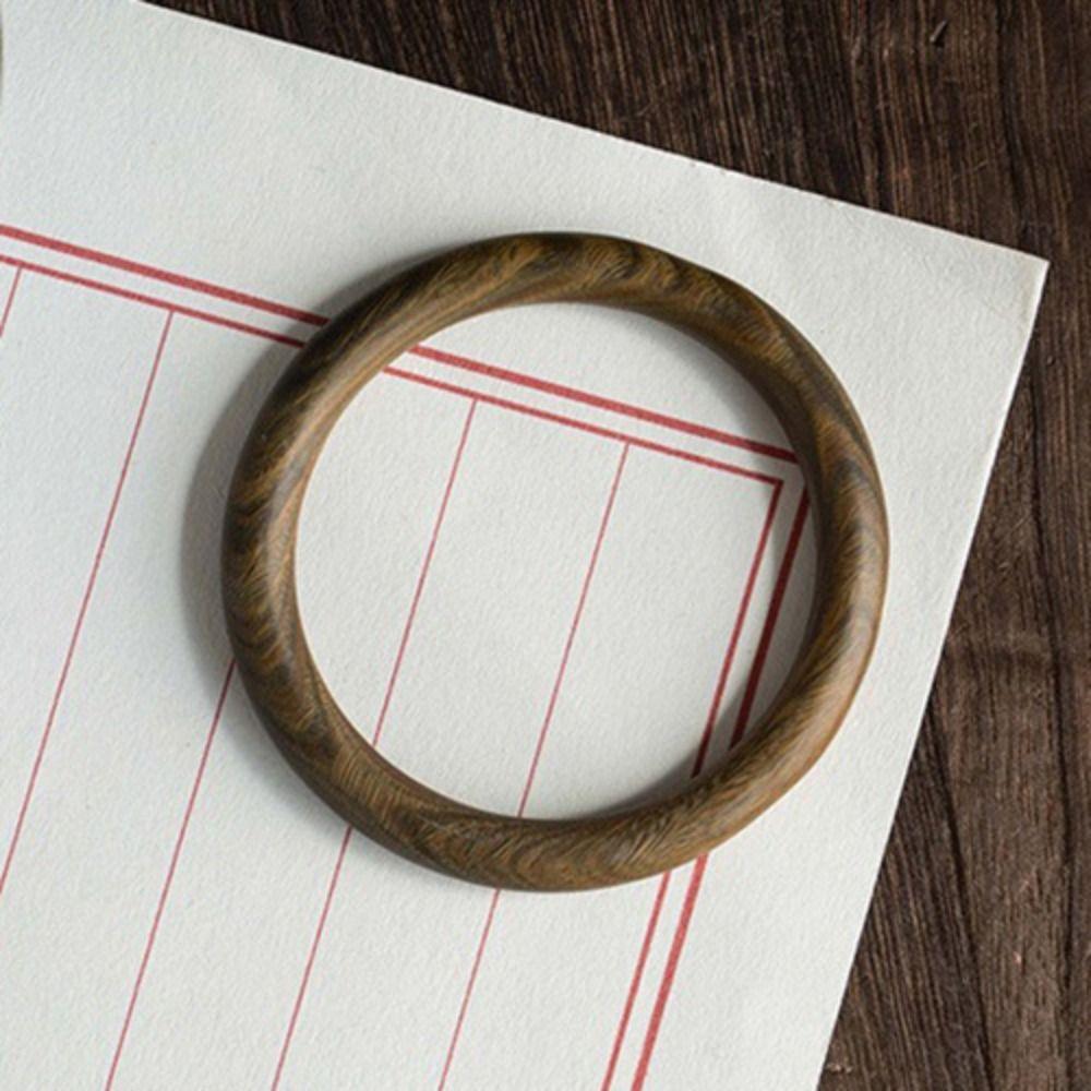 Classic Wood Bangle Retro Ethnic Style Bangle Temperament Natural Sandalwood Bangle  Party