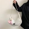 Spring fresh canvas bag large capacity women's bag popular new fashion dumpling bag versatile shoulder messenger bag