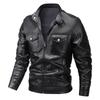 New leather jacket, men's leather jacket, casual jacket for trendy, slim-fit, handsome youth for autumn and winter