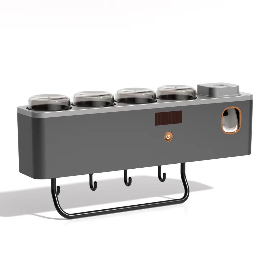 Wall-Mounted Multi-Functional Toothbrush Sterilizer and Holder