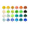 Plastic Melting Craft Pellets 24 Color 2.6mm Fuse Beadsfor Building Picture Art From References or Maker-Devised Arrangements