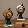 Clock Resin Globe Ornament For Desk Decor In Living Room Or Kids Gifts Room