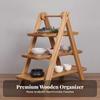 Tabletop Storage Rack Sturdy Display Shelf with Three Tiers Multifunctional