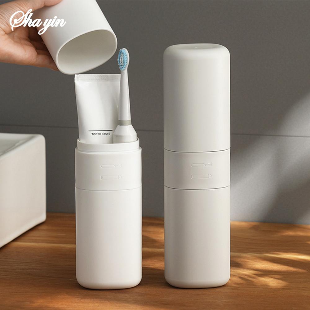 

Портативный дорожный стаканчик для зубной щетки с крышкой, для электрической зубной щетки, контейнер для хранения зубной пасты, дорожный стаканчик для полоскания рта, портативный, пыленепроницаемый