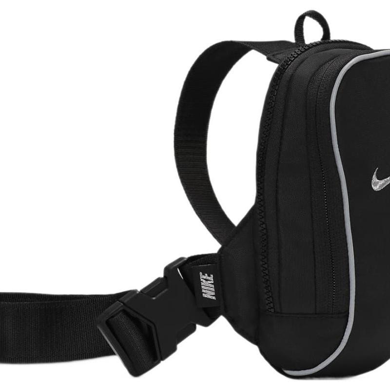 Nike Stoff Einseitige Umhängetasche, Sling Bag Normal Unisex Schwarz Lässig FB2850-010