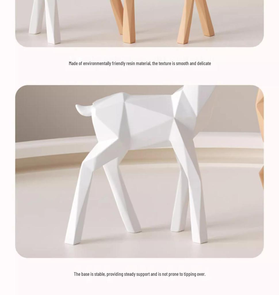 Hirsch Origami Ornament: Elegante Kunstdekoration für Wohnzimmer oder Weinschrank