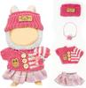 Cimoon Plüschtier Kleidung (Nur Kleidung) 15cm 17cm Plüschpuppenkleidung, Süßes Kostüm, Verkleidung, DIY-Accessoire, Puppenanzug, Strampler, Fotoweg, Puppe