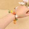 Jade Bracelet For Women Ethnic Natural Stone Beads Joint Pendant  String Wristband