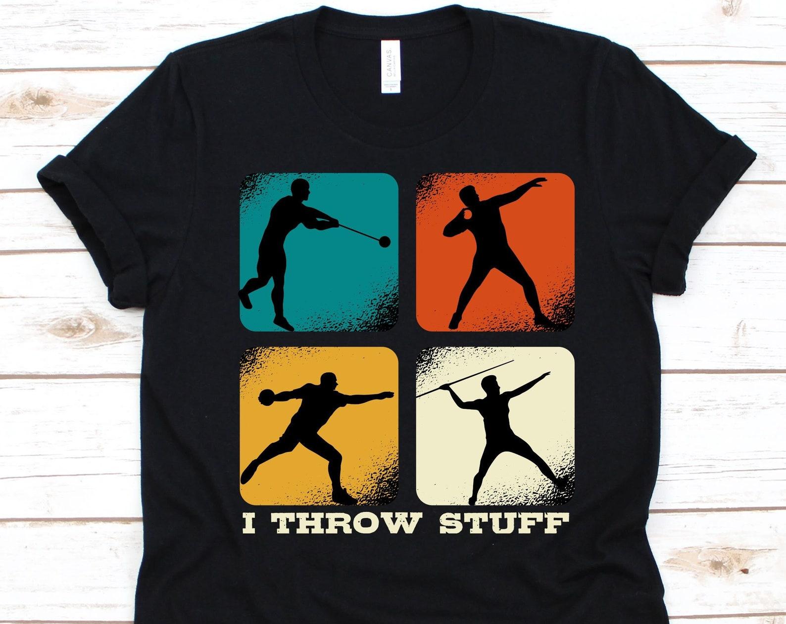 I Throw Stuff Shirt, Gift For Discus Throwers Men And Women, Discus Design, Disc Throwing Lovers, Athletic Sports Graphic, Athlete Shirt M