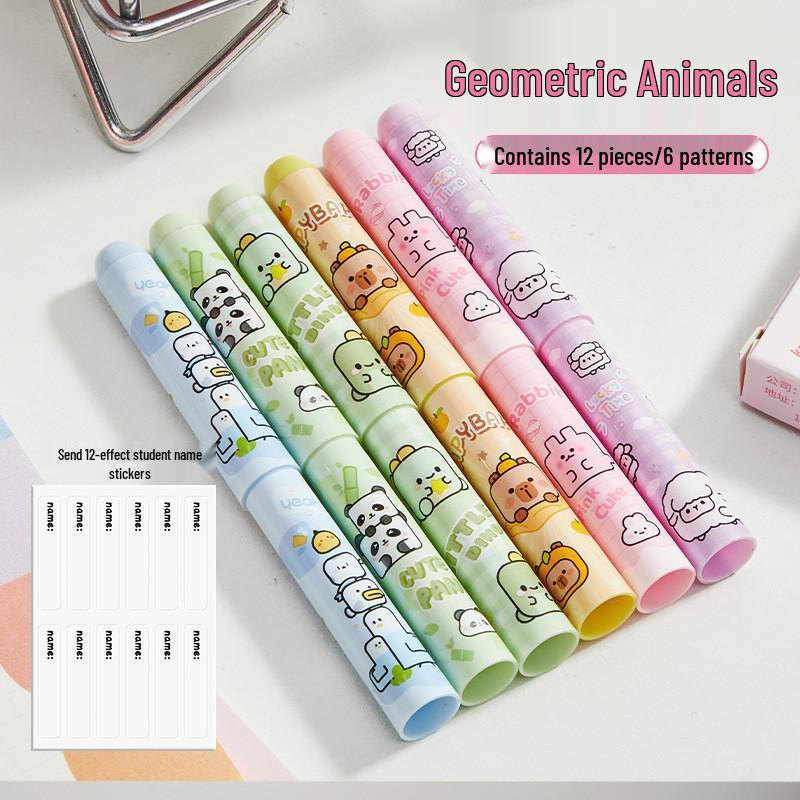 

Многофункциональные колпачки для карандашей для первоклассников - Подходят для различных форм ручек, Защищают кончики, В комплекте наклейки с именами