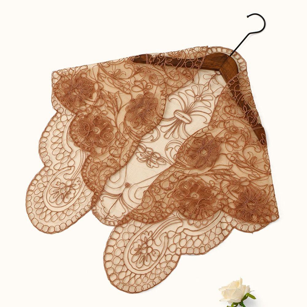 Vintage Lace Flower Hair Scarf Headband Cute Chic Style Sweet Headscarf Shawl Bohemian Thin Bandanas for Women Photography