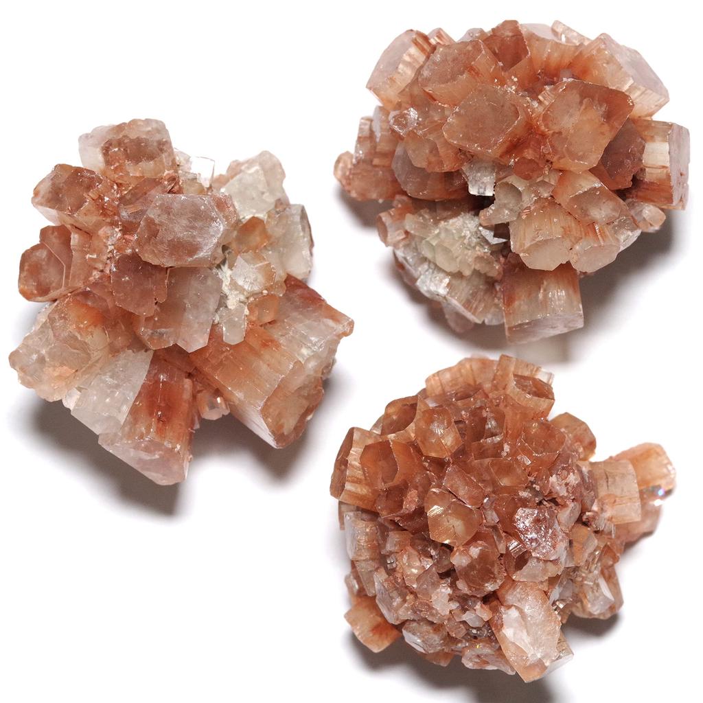 stone Natural mineral Aragonite from Morocco Crystal 3 pieces [N2 Natural] (Aragonite) - Tazouta, / (Raw stone [approx. 75g])