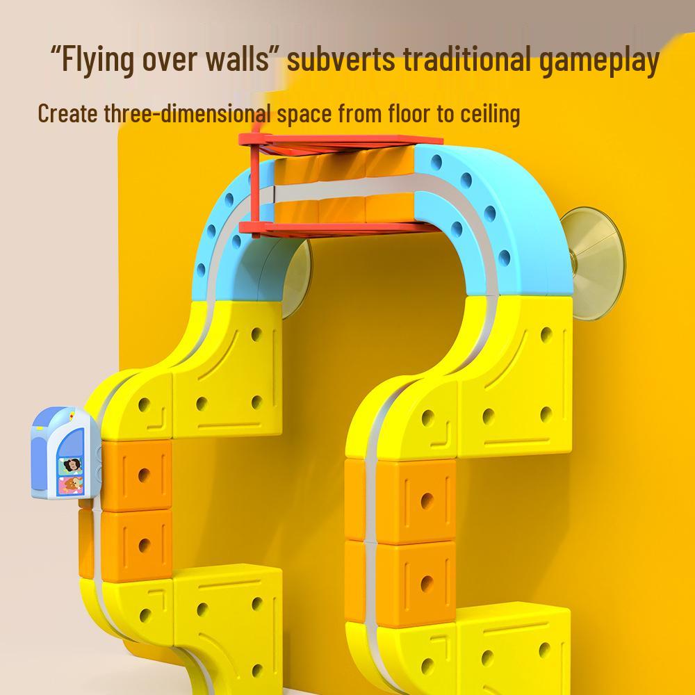 Magnetic Rail Car Children's Educational Toy - 3D Train Building Blocks