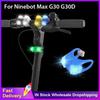 Lumină LED spate tip ochi de broască de generația a 6-a pentru Trotinetă Electrică Ninebot MAX G30 G30D F20 F30 F40 3 Moduri Avertizare Universală LED Piese Lumină Spate