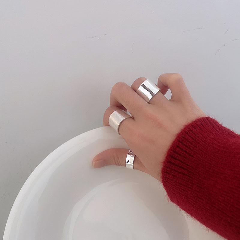 Elegant Korean Style Adjustable Copper Ring For Women With Minimalist Design Geometric