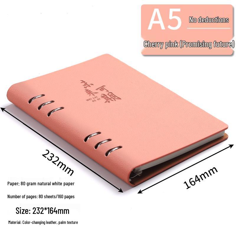 Student Assignment Notebook - Smooth Loose-Leaf Design with Custom Logo, Business-Ready, Personalized Gift Box Included
