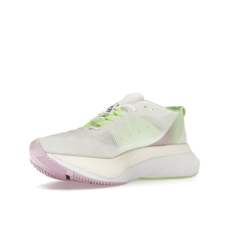 Adidas Adizero Boston 12 Biały Zielony Iskra Męskie Sneakersy Chmura-Biały Rdzeń-Czarny IG3321