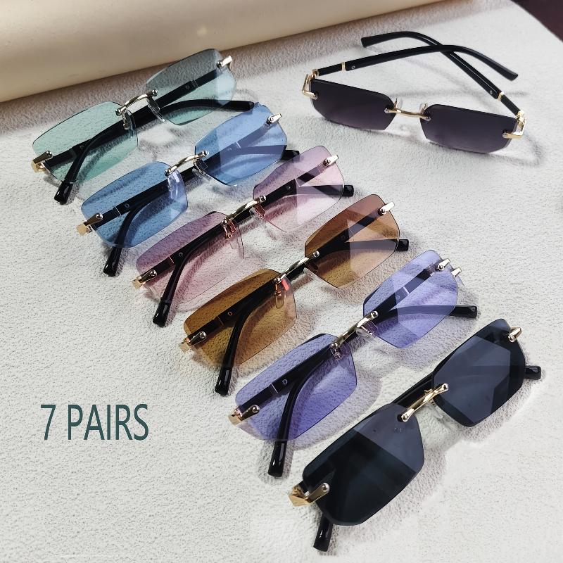 Lightweight Durable Quality 7 Fashionable Candy-Colored Sun Eyeglasses Must-Have Gifts for Multiple Styles Lightweight
