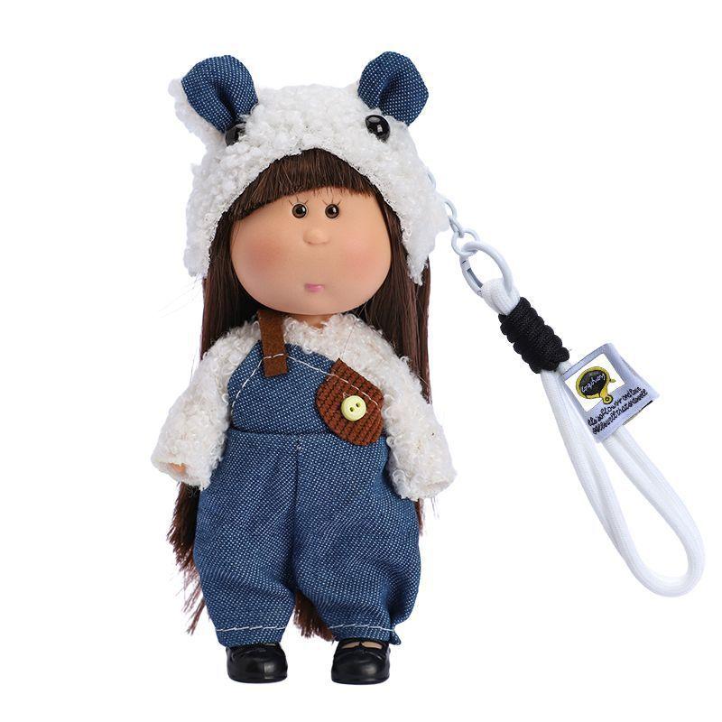 Mini Potato Doll Diy Dress Up Doll With Hanging Rope Girl Bag Pendant Keychain Home Decoration Pendant  Gifts Car Pendant