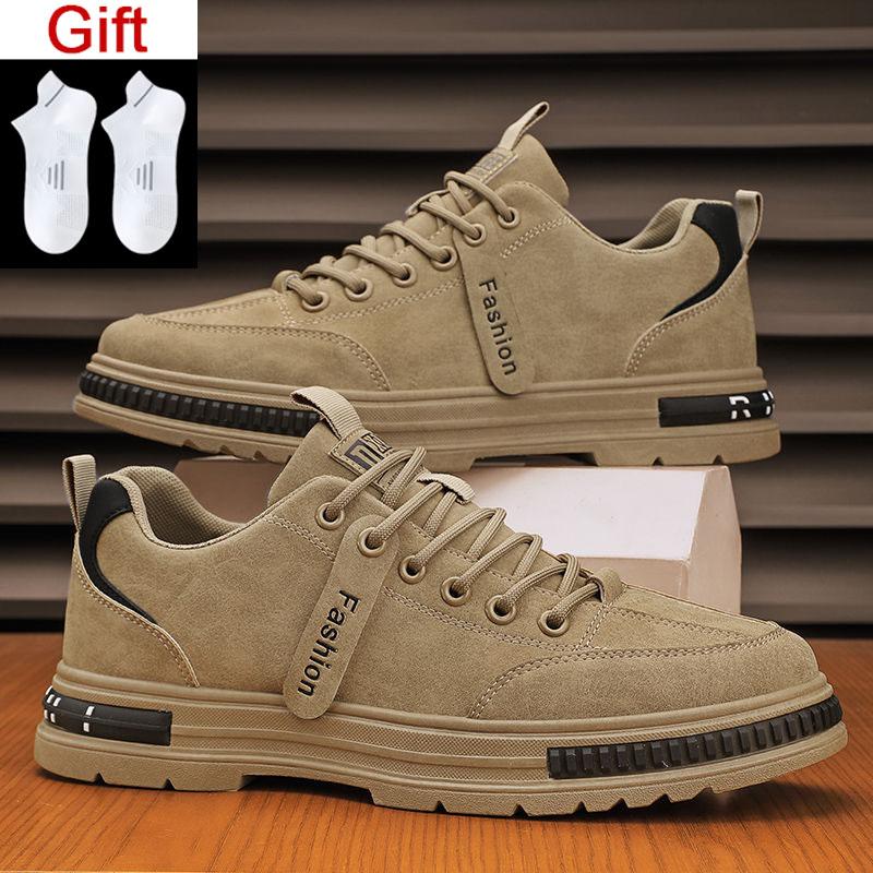

Oulylan Non-Slip Sole Comfortable Cushion Lightweight New Men s Breathable Sneakers Trendy Lace-Up Casual Shoes Design 44
