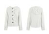 Autumn Women's Hooded Knit Cardigan: Single-Breasted, Solid Color with Drawstring.