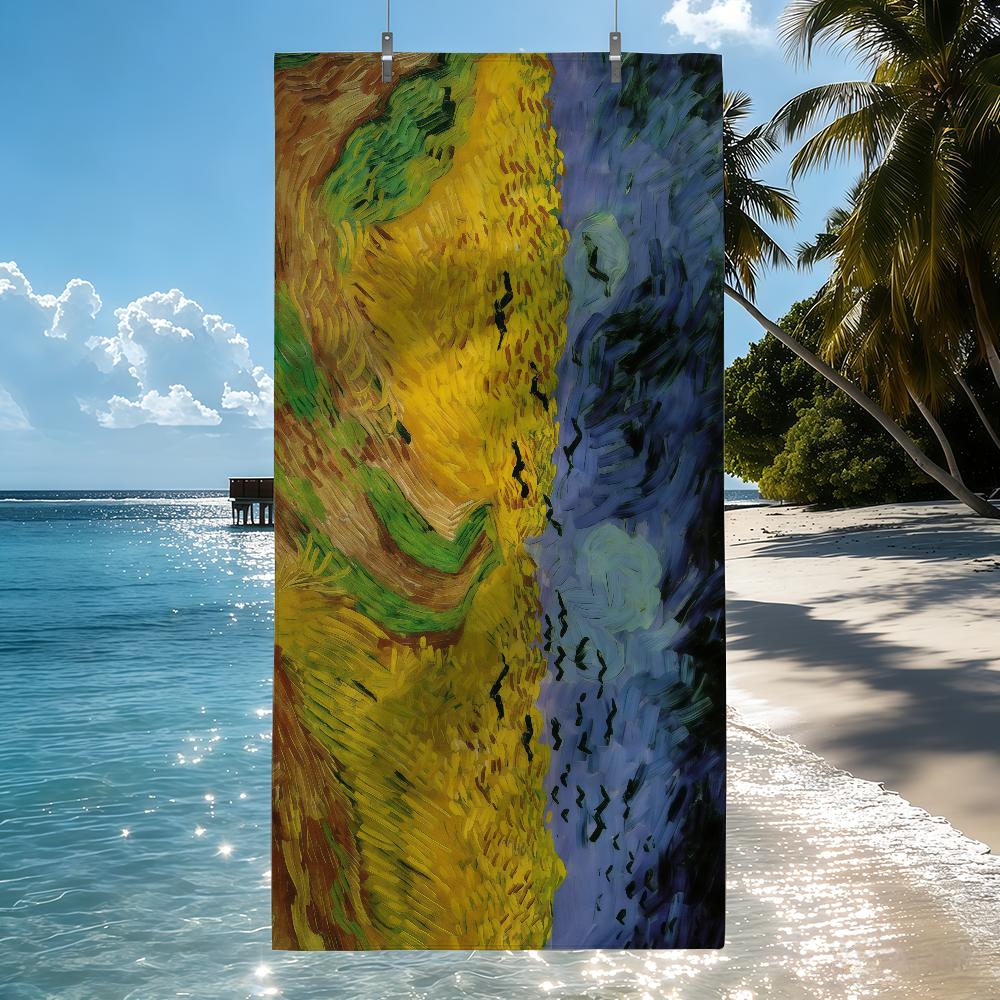 Van Gogh Towel Quick Drying Beach Towels Are Suitable For Swimming Pools Camping Yoga And The Gym