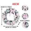 30/40cm Feiertagsdekorationen Kränze Weihnachtskränze Hängende Ornamente Weihnachtsatmosphärendekoration Rosa Schneeflockenkränze