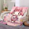 1pc Charming My Melody Home Decor Blanket Gift for Room Bedroom,Living Room, Travel, Camping, Car Blankets, Beach, Office Naps, Living Room Office Dec