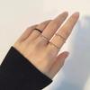 2MM Thin Rose Gold Anti-Allergy Smooth Simple Stainless Steel Wedding Rings for Women Charm  Valentine's Day Present