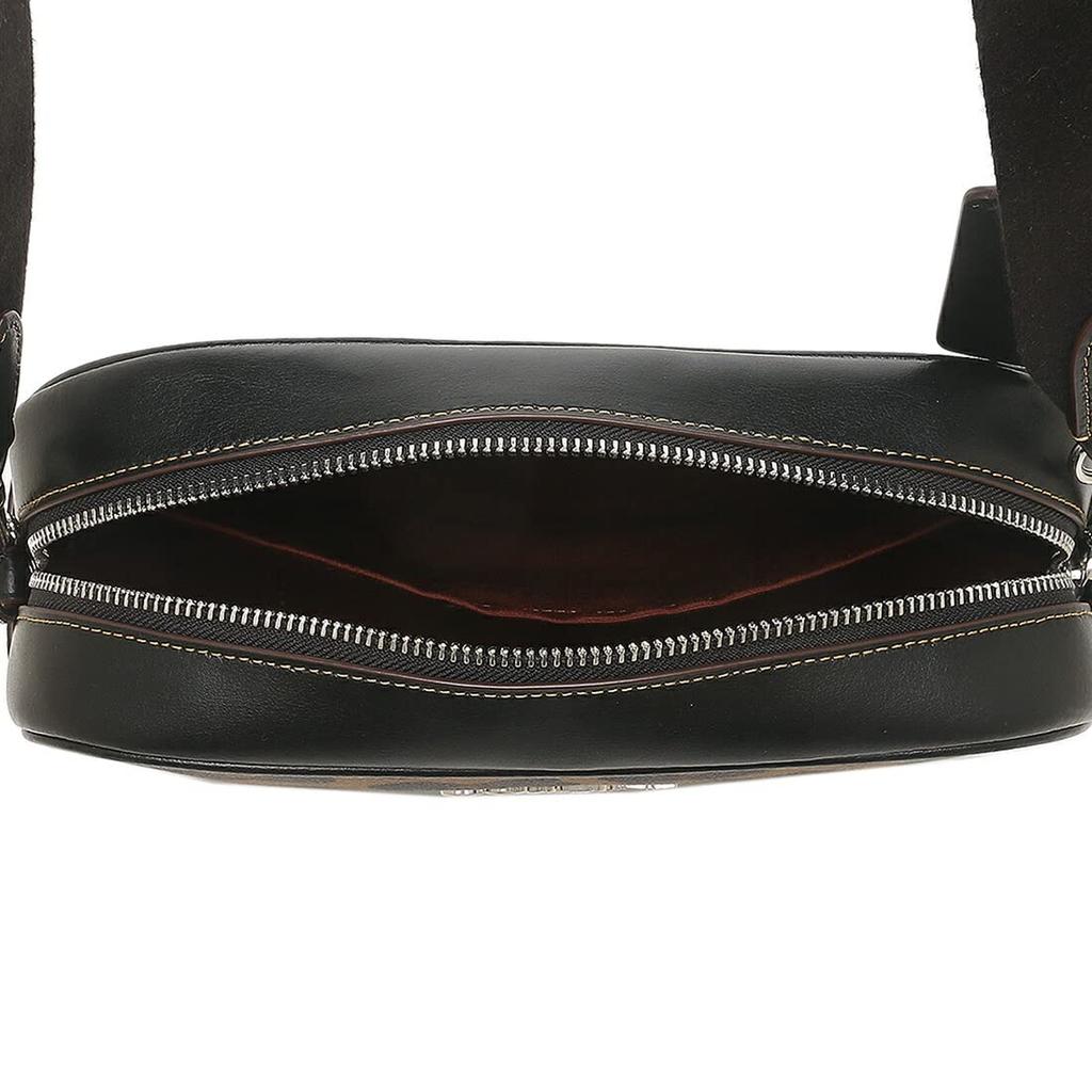 Outlet Schultertasche Signature Kameratasche Leopardenmuster Braun Schwarz CC759 SVMU4 [Coach] Damen [Artikel]