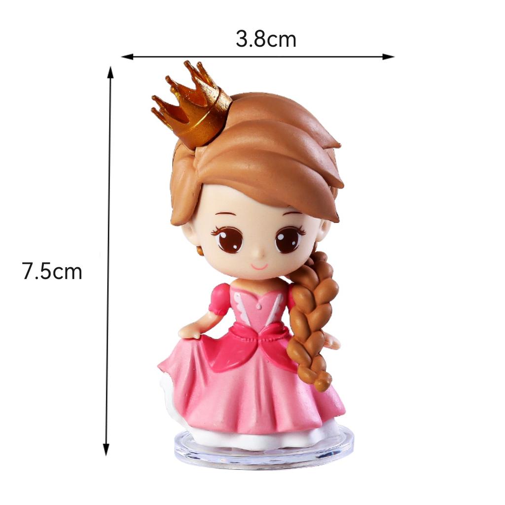 Princess Cake Topper Castle Cake Decoration for Girl Kid Happy Birthday Theme Party Decorations Princess Baby Shower Supplies