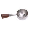 Kaffeelöffel Vintage Bohne Tee Messlöffel Retro 304 Edelstahl Kurzer Holzgriff Küchenutensil zum Servieren