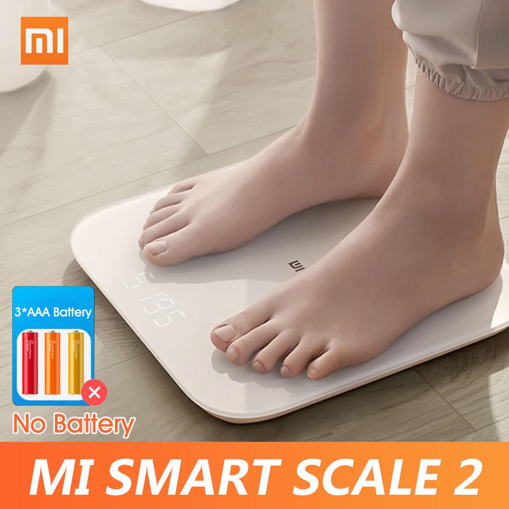 XIAOMI MIJIA Mi báscula inteligente 2 baño báscula electrónica Digital para el suelo Balanza de peso de objetos pantalla LED Bluetooth Mifit APP 150kg #White HON XIAOMI MIJIA Mi báscula inteligente 2 baño báscula electrónica Digital para el suelo Balanza de peso de objetos pantalla LED Bluetooth Mifit APP 150kg #White HON