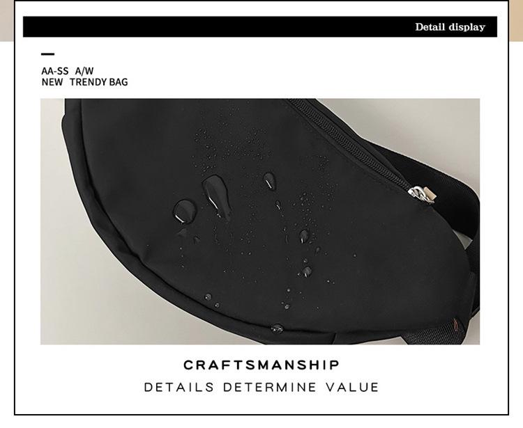 Unisex Fashion Waist Bag – Large Capacity, Lightweight, Casual Sports Shoulder/Crossbody Bag