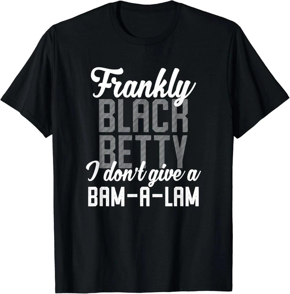 Забавная футболка-мэшап с текстом Black Betty Bam-a-Lam L