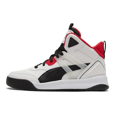 Backcourt Mid Biela Čierna Červená Unisex Tenisky High-Risk-Red Strieborná 374139-01