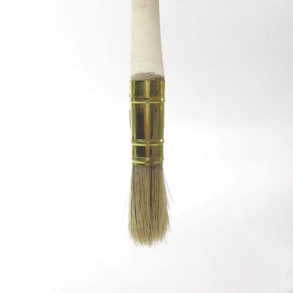 Hakeichi Practical White Pig 12 Pieces Oil-Based Brush, Bristle, 40mm,