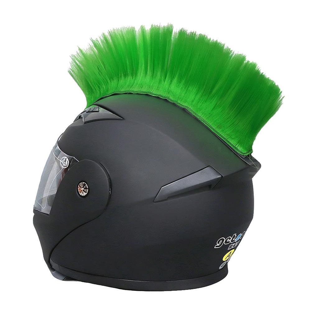 Synthetic Hawks Motor Helmet Decor Reusable Hair Sticker Funny Outdoor Wig