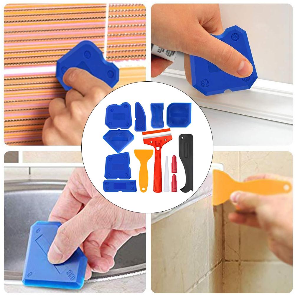 

13шт. Набор для удаления пластикового герметика, скребок для заделки швов, инструменты для финишной обработки стеклянного клея