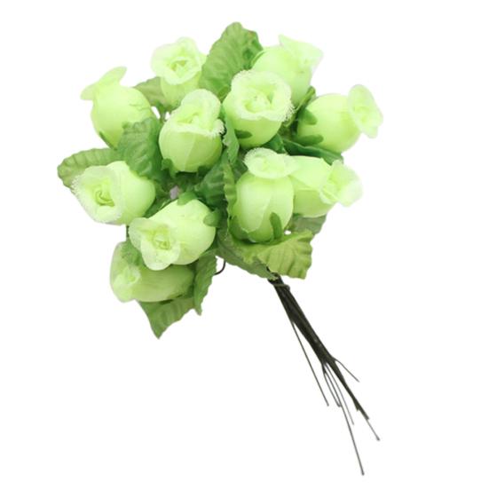 1 bukett kunstig blomst 12 rosehoder DIY Craft Home Party Bryllupsdekor