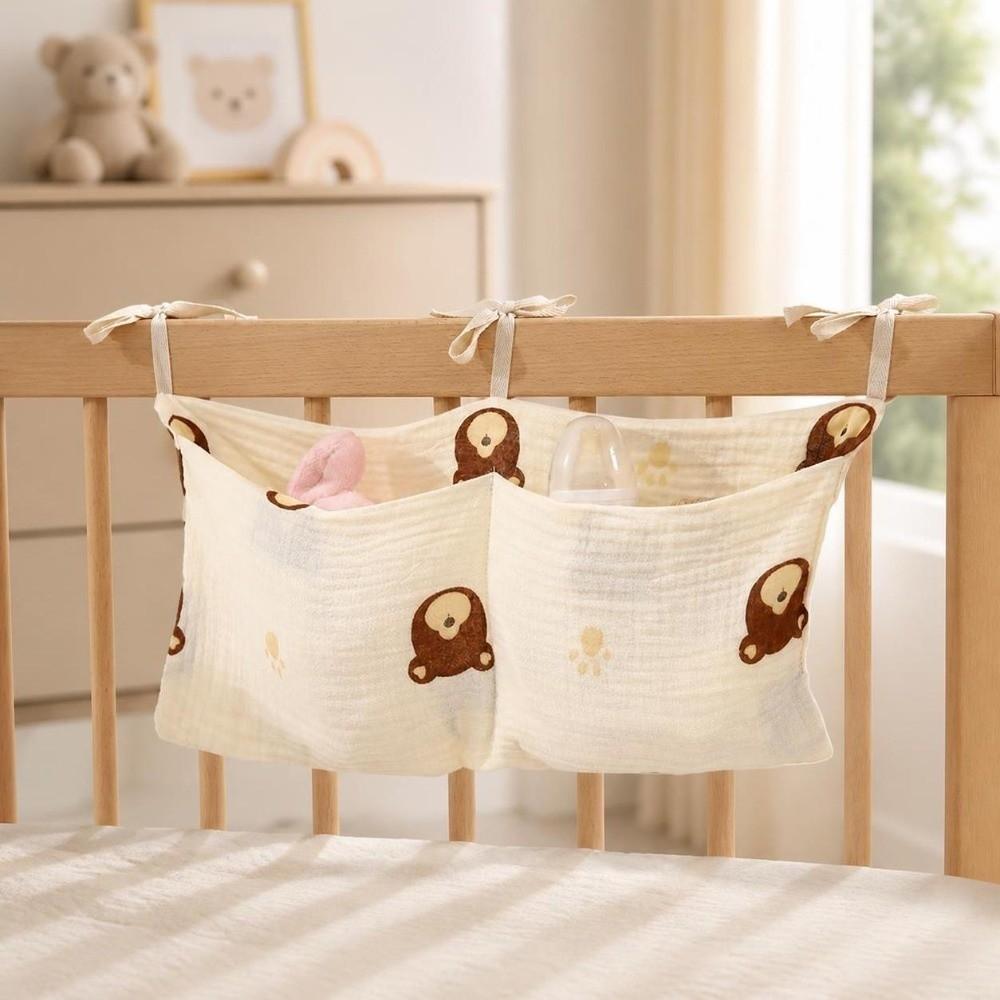 Portable Diaper Storage Bag Multi-Function Baby Bedside Bag Crib Hanging Storage Bag  Baby Newborn