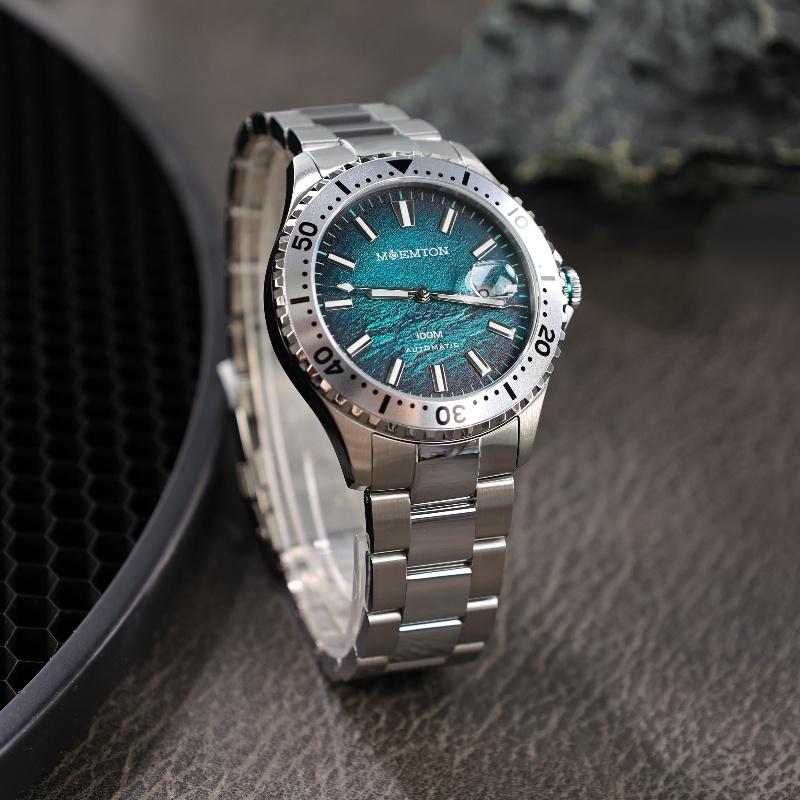 MOEMTON man watches, fully automatic mechanical watch, sapphire crystal, sports diving watches for man